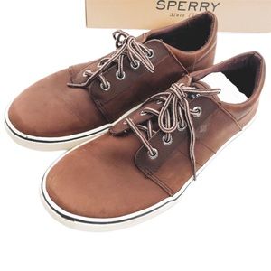 Sperry Shoes 7M Leather Ollie Boys 7 + Memory Foam